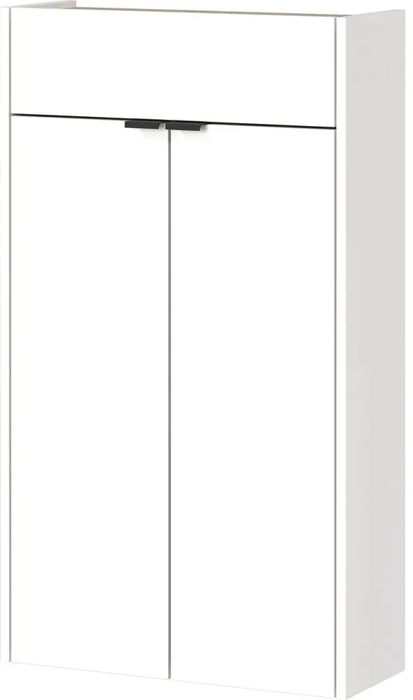 Dulap alb cu aspect de lemn de stejar 56x97x22 cm Ameca – Germania