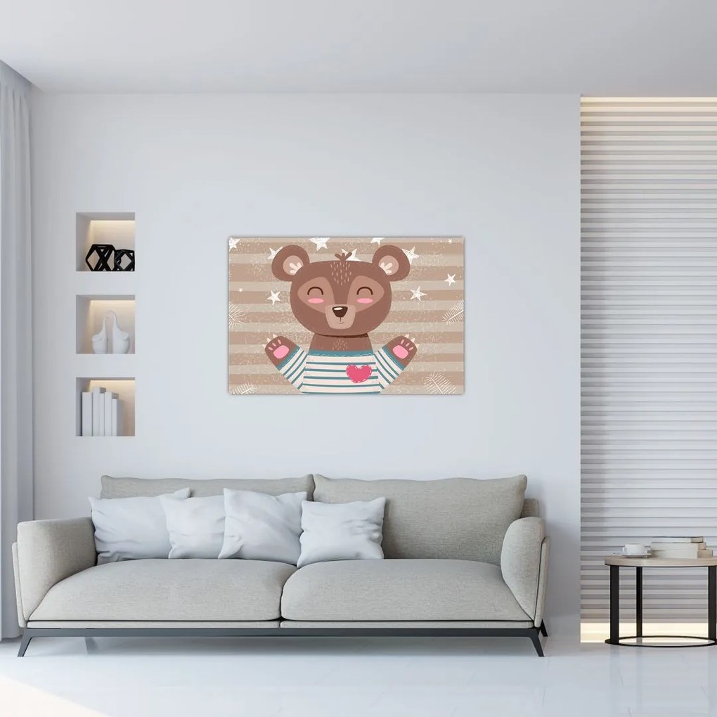 Tablou - Ursulețul iubitor (90x60 cm)