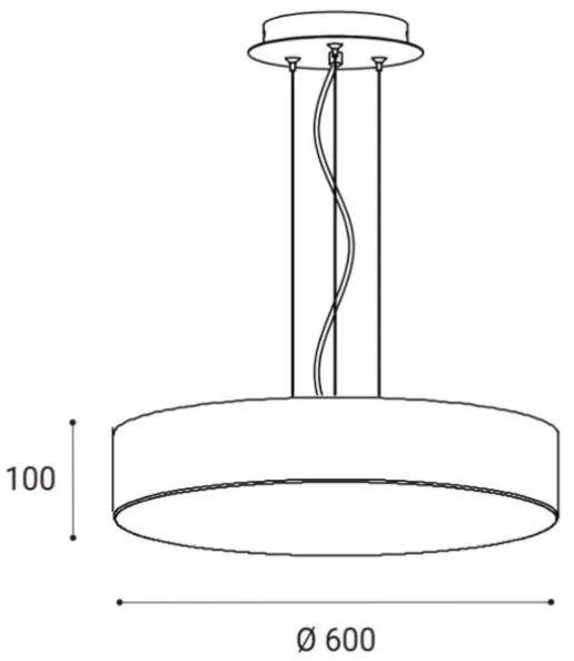 Lustră LED pe cablu MONO LED/60W/230V 3000/4000K albă LED2