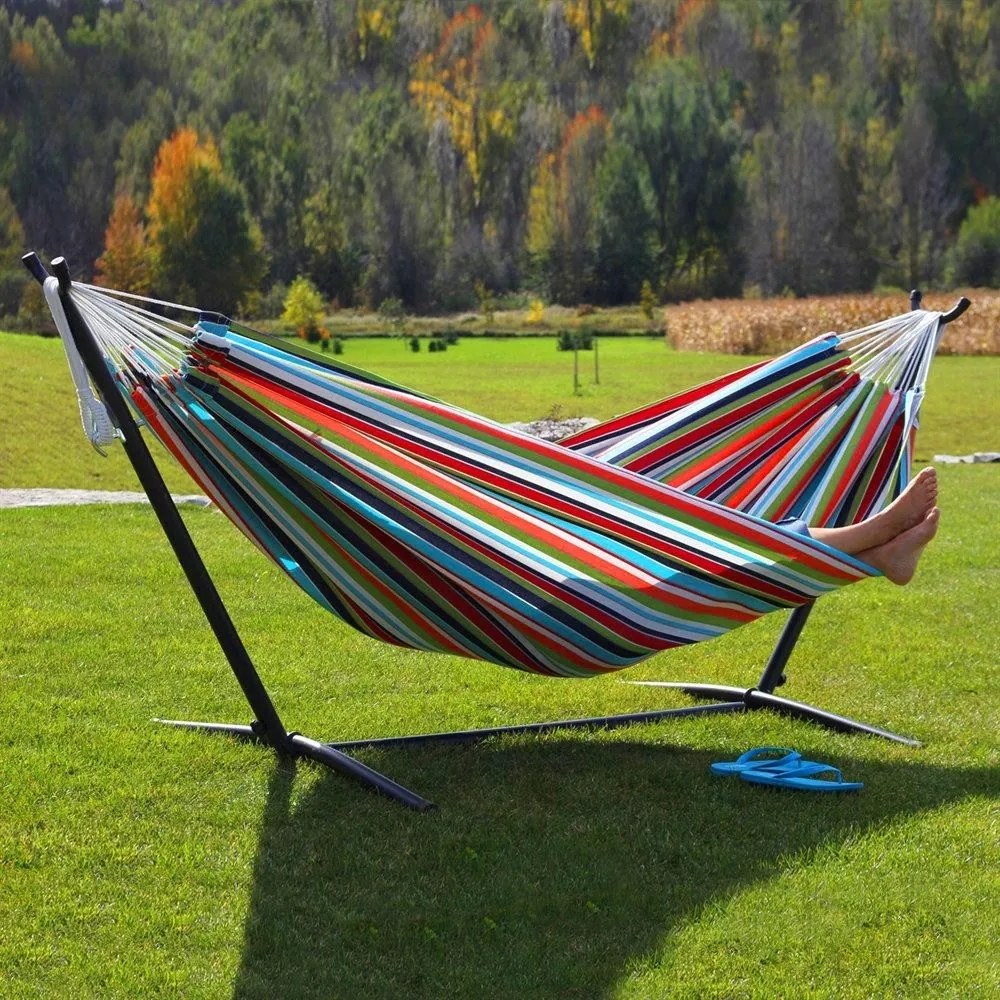 Hamac Relaxant Avenberg BELINDA - roșu-alb-galben-turcoaz