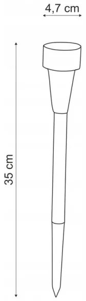 SET 6x lampă LED solară LED/1,2V IP44 Globo 3386-6