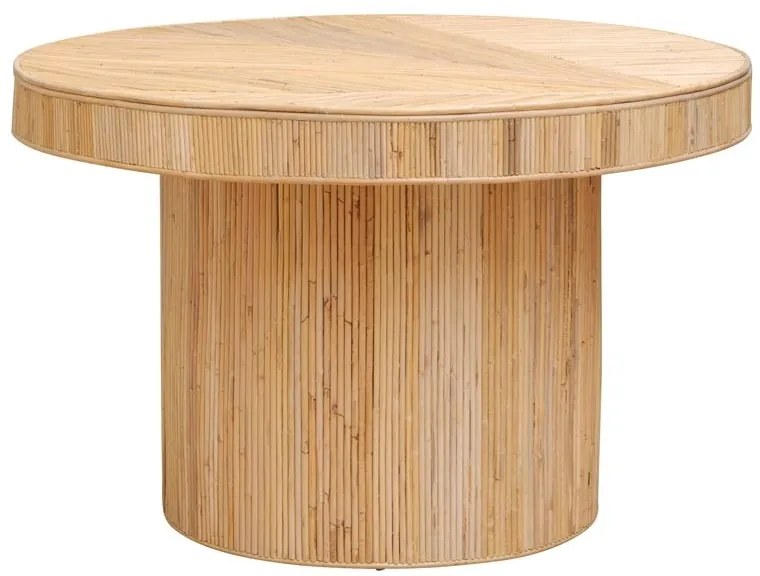 Masa rotunda de dining din rattan, "Carica"