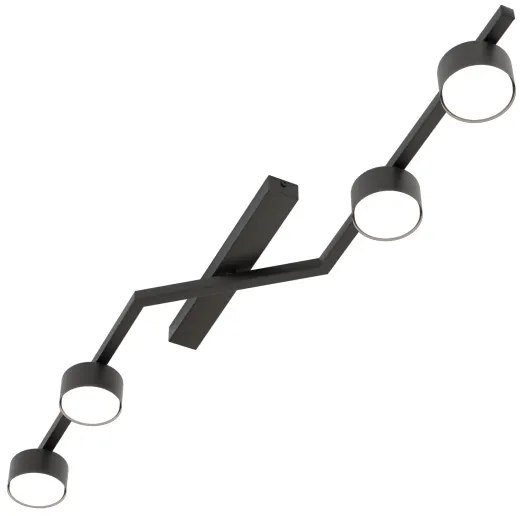 Plafonieră SKAN 4xGX53/12W/230V, neagră