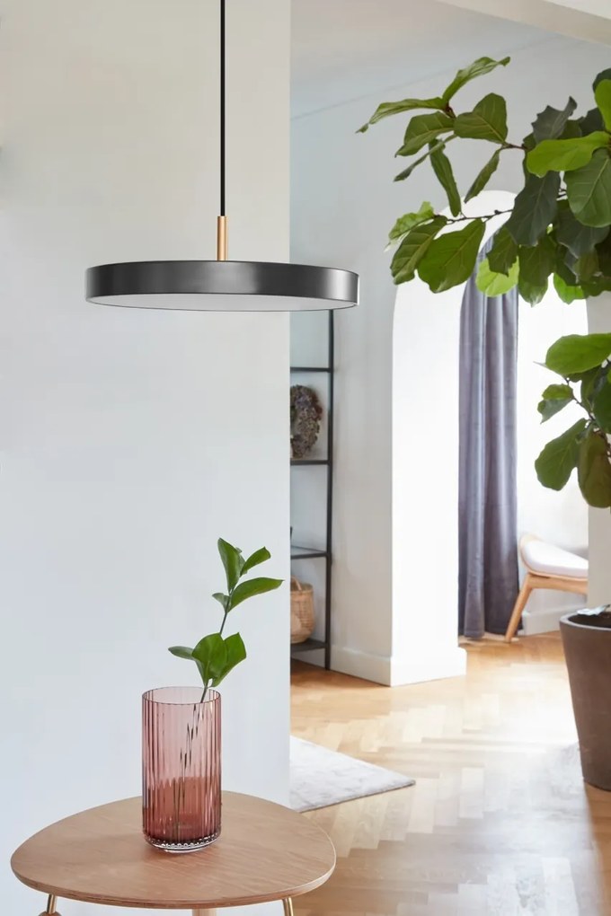 Lustra LED design scandinav Asteria mini - anthracite grey/ auriu