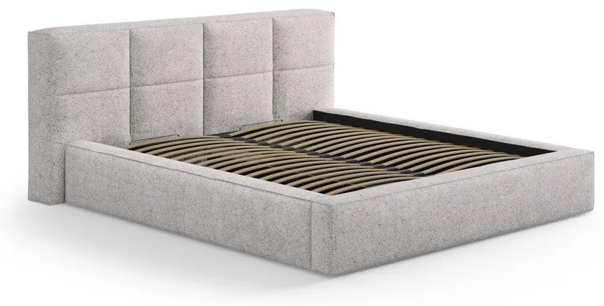 Tăblie de pat bej tapițată 229x100 cm Darren – Micadoni