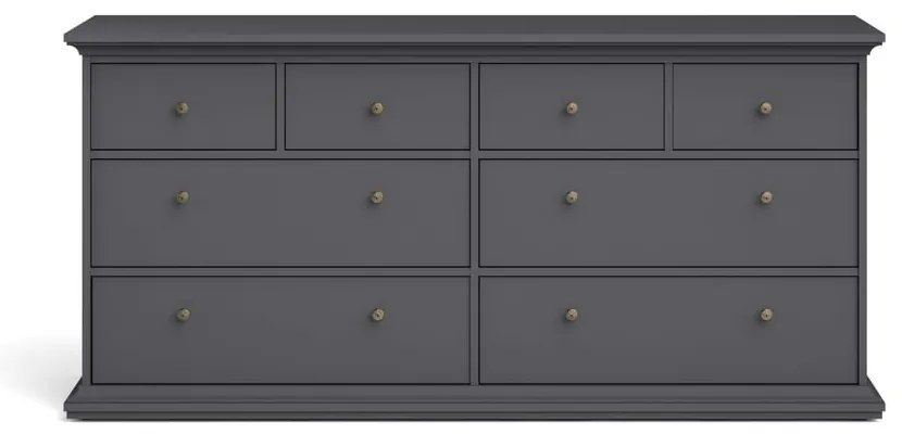 Comodă gri joasă 183x87 cm Paris – Tvilum