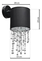 Aplică perete ALMERIA 1xE27/60W/230V