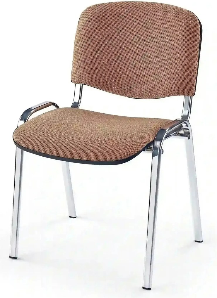 Scaun ISO C, bej, stofa clasic/metal, 53x55x82 cm