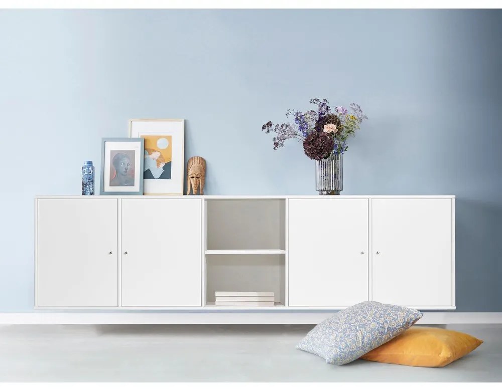 Bibliotecă albă suspendată 220x61 cm Mistral – Hammel Furniture