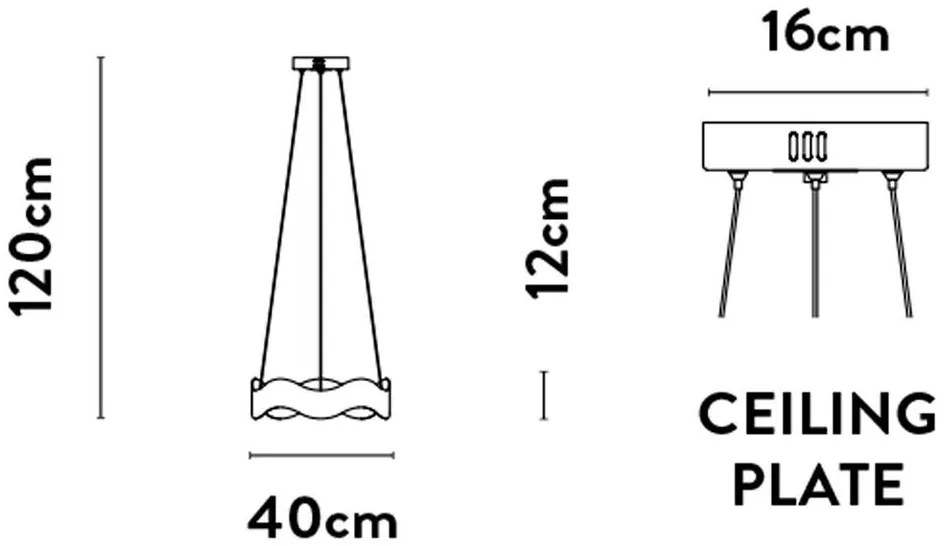 Lustra suspendata LED design modern Belle