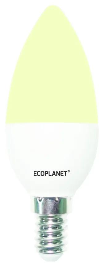 Set 10 buc - Bec LED Ecoplanet lumanare C35, E14, 7W (60W), 630 LM, F, lumina calda 3000K, Mat Lumina calda - 3000K, 10 buc