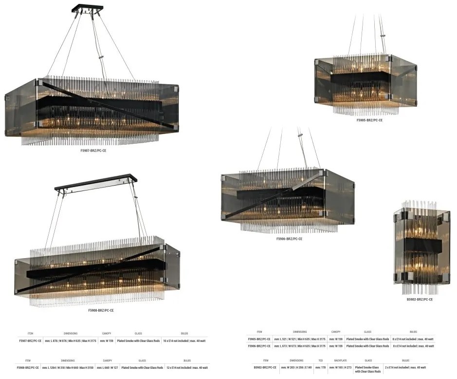 Candelabru LUX design modern APOLLO, cu 12 surse de lumina