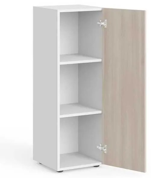 Dulap mediu Manager 39,9 x 42,2 x 119,5 cm, dreapta, salcâm deschis / alb