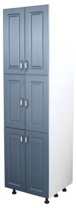 Soldat 60 cu 6 usi Zebra MDF albastru drept