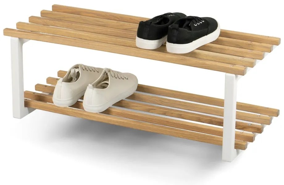 Pantofar alb/în culoare naturală suspendat din metal 71x26x34 cm Marco – Spinder Design