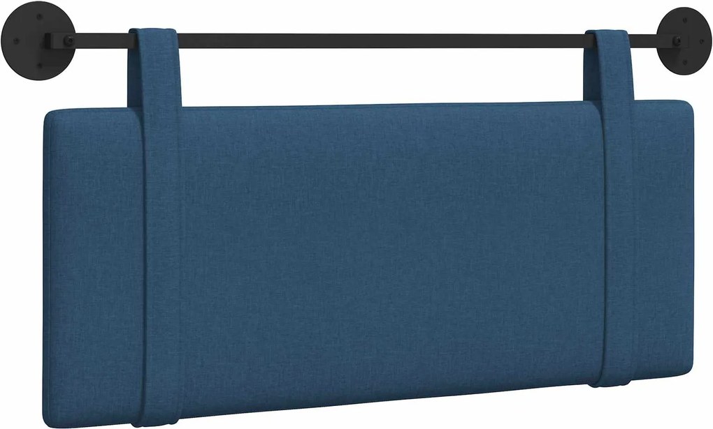 vidaXL Cap de pat suspendat Simplu albastru 110 x 55 x 5 cm țesătură