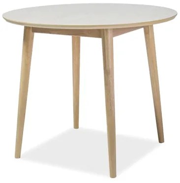 Masa de sufragerie NELSON cu blat in decor stejar miere 90X90