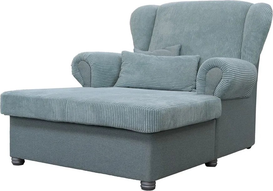 Fotoliu albastru prăfuit cu tapițerie din catifea reiată Lord – Ropez