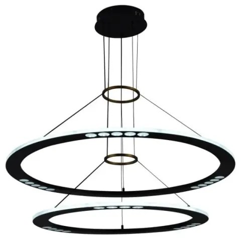 Lustră LED dimabilă pe cablu LED/90W/230V 3000-6500K + telecomandă