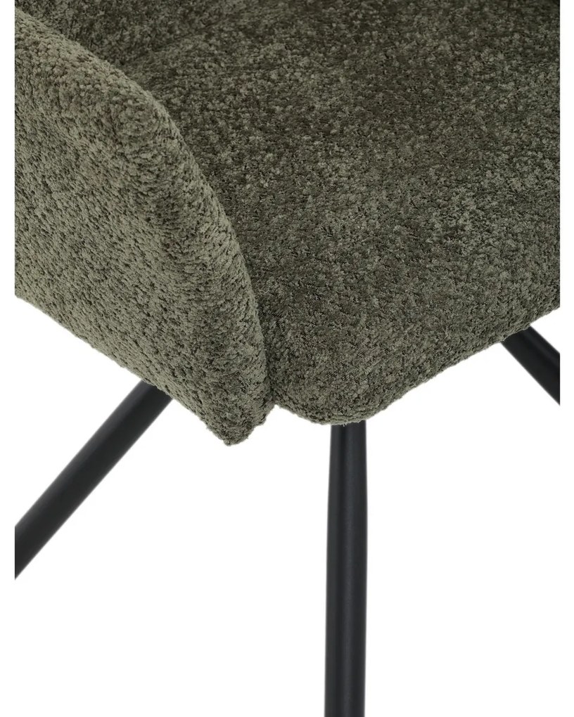 Set de scaune de sufragerie cu mecanism deîntoarcere DCH-W1117 GRN2, 2 buc.