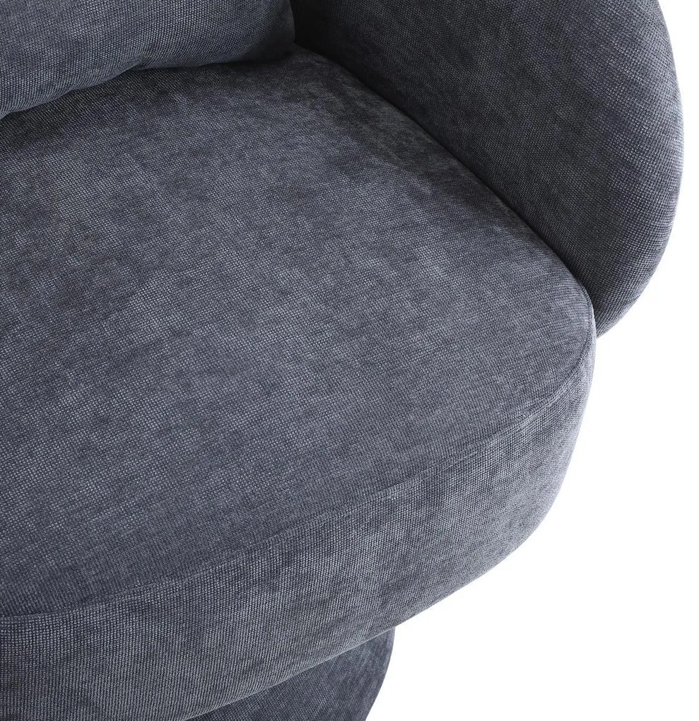 Set de 2 scaune moderne pentru living și dormitor, rotative la 360°, Gri