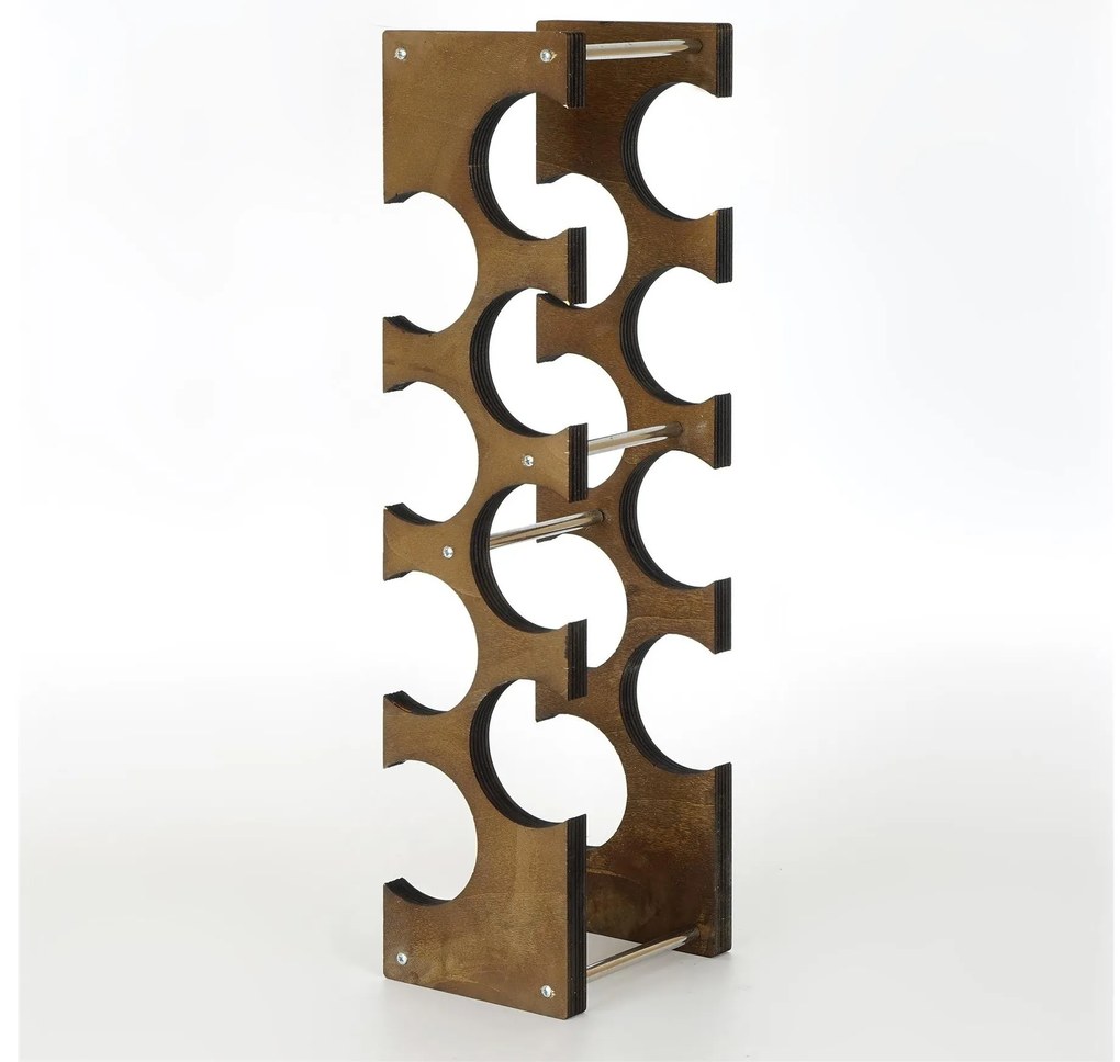Suport decorativ pentru vin Vanute 6 (Nuc) . 1093689