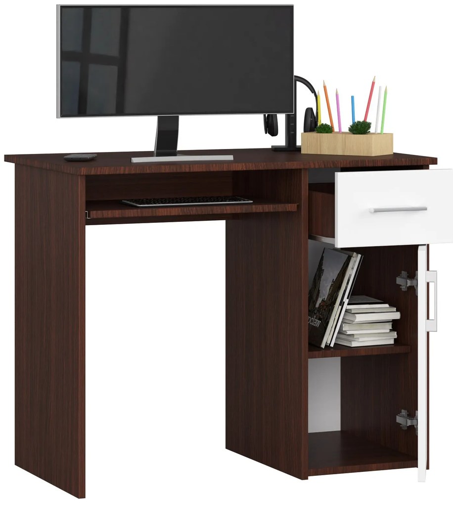 Masă PC Padma (wenge + alb). 1068864