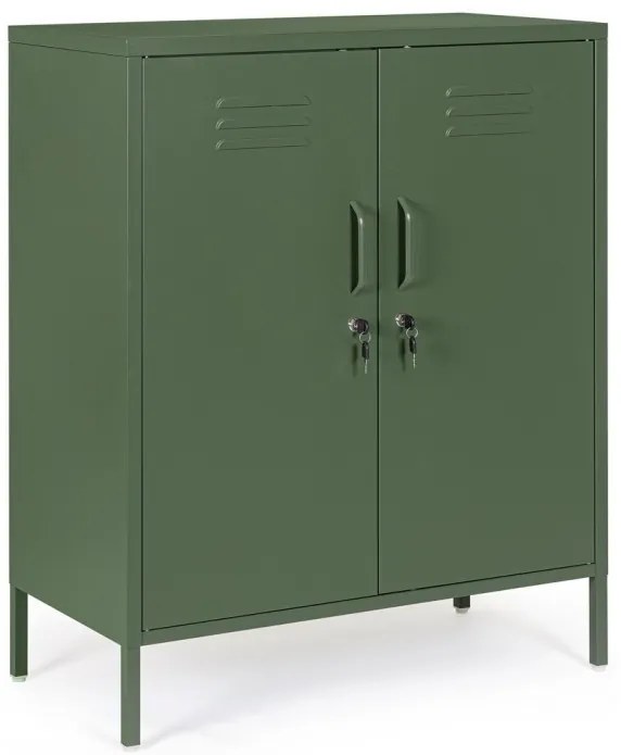 Comoda cu doua usi, verde, 40x80x101.5 cm, Cambridge, Yes