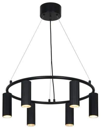 Nordlux - Lustră cu cablu VICO, 6 x GU10, 5W, 230V, negru