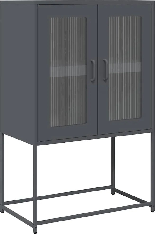 vidaXL Dulap înalt, antracit, 68x39x107 cm, oțel