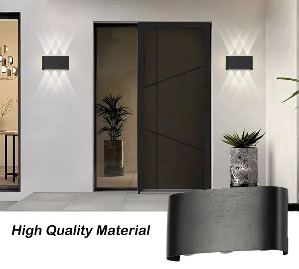 Brilagi - Aplică LED de exterior FLAREBOX, 6W, 230V, neagră, IP65