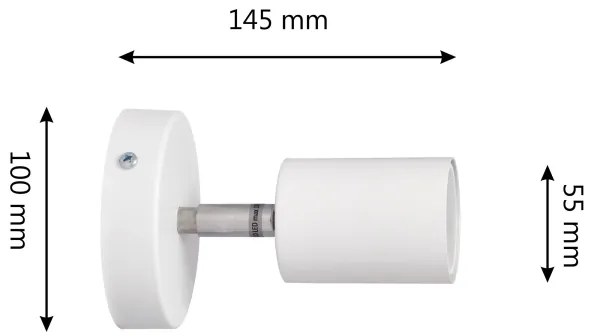 Spot LED de perete TUNE 1xGU10/4,8W/230V alb