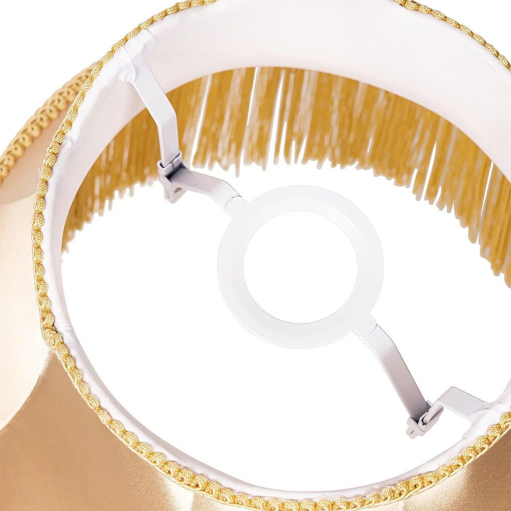 Abajur din stofă auriu 30 cm - Granny