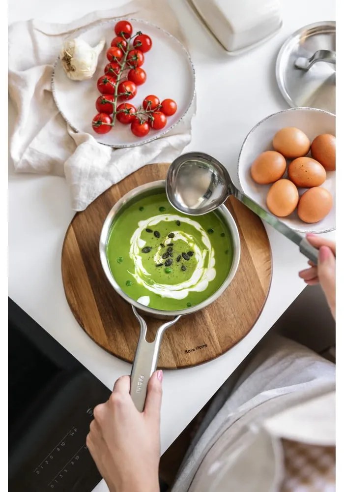 Oală cu capac din oțel inoxidabil 1,2 l adecvată pentru plita cu inducție Lucca 3.0 – FABINI