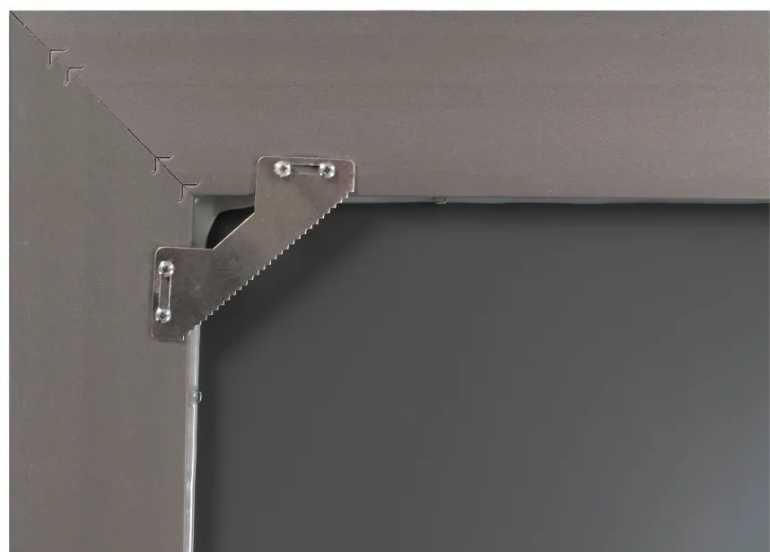 Oglinda dreptunghiulara cu rama din polistiren maro închis Scott, 79,5cm (L) x 59,5cm (L) x 5,2cm (H)