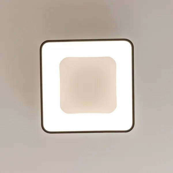 Brilagi - Plafonieră LED dimabilă FALCON II, 80 W, 230 V, 40 x 40 cm, neagră + telecomandă