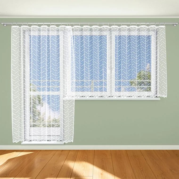 B.E.S. Petrovice Perdea din jacard Tylex NELA set de balcon
