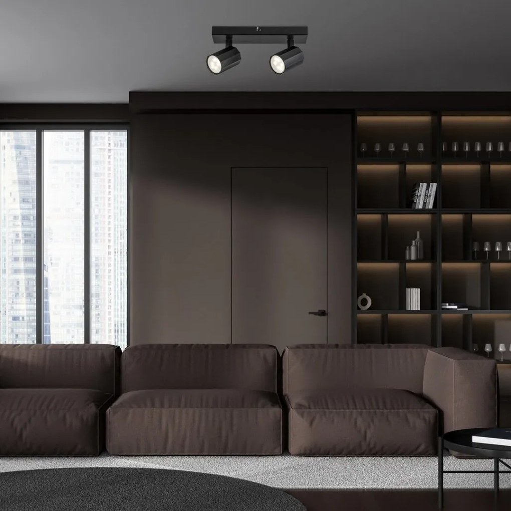 Plafoniera cu 2 Spoturi Directionabile, Design Modern, Rogelio