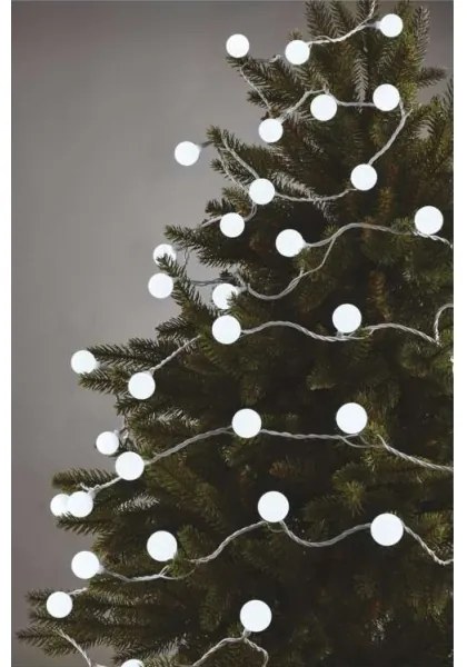 Ghirlandă LED de Crăciun pentru exterior, 40 x LED/9 m, IP44, alb rece
