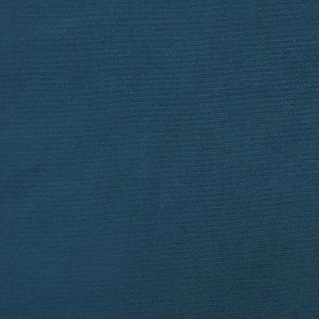 Scaune de bucatarie, 6 buc., albastru, catifea 6, Albastru