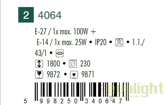 Lampadar, lampa de podea, Action 4064 RX