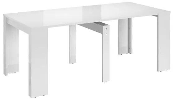 Consola/masa dining extensibila alb Helena