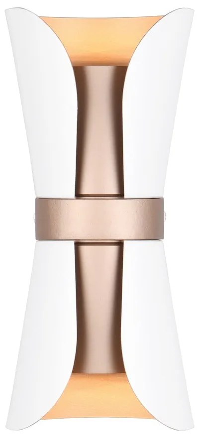 Aplică de perete albă/în culoarea bronz Coat – Trio