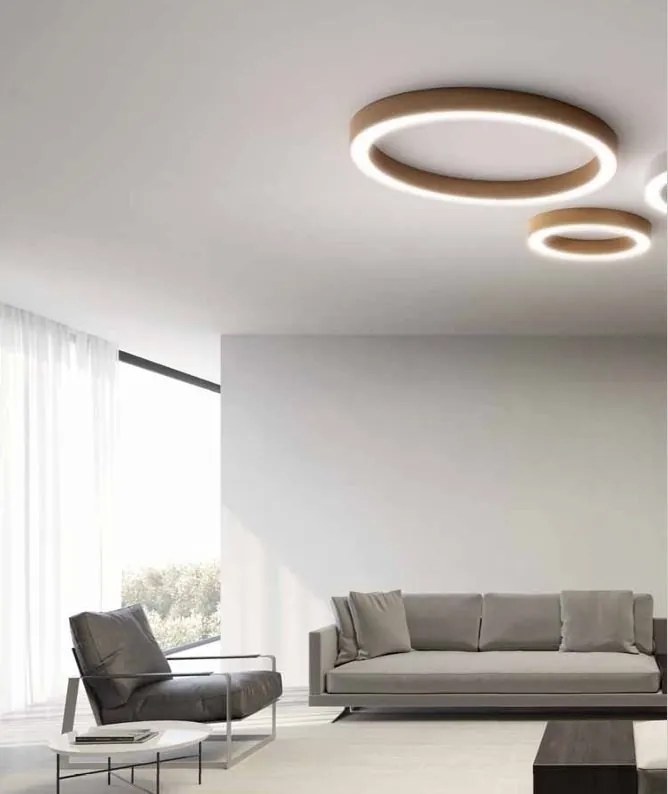 Plafoniera LED design circular FLOR 80cm alb, negru sau auriu