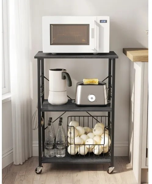 Măsuță de servire MARGE, neagră