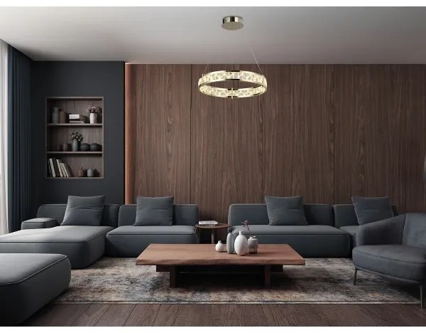 Lustră LED dimmabilă suspendată pe cablu ENRIQUE LED/40W/230V 3000-6000K + telecomandă