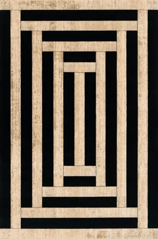 Covor lana Art Deco I Crem Selectează mărime: 200 X 300