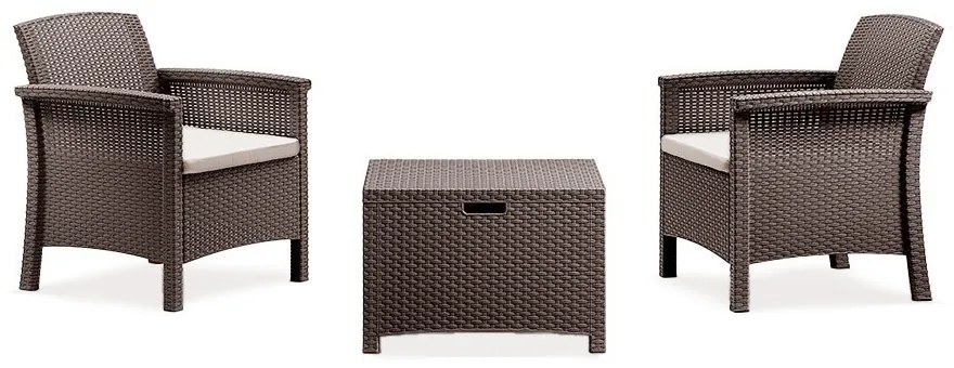 Set mobilier de grădină Venus Balcon, maro