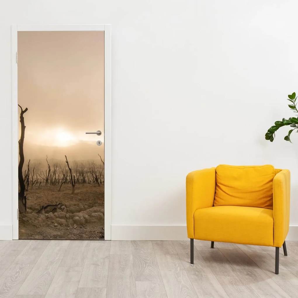 Fototapet pentru ușă - Copacii goi (95x205cm)