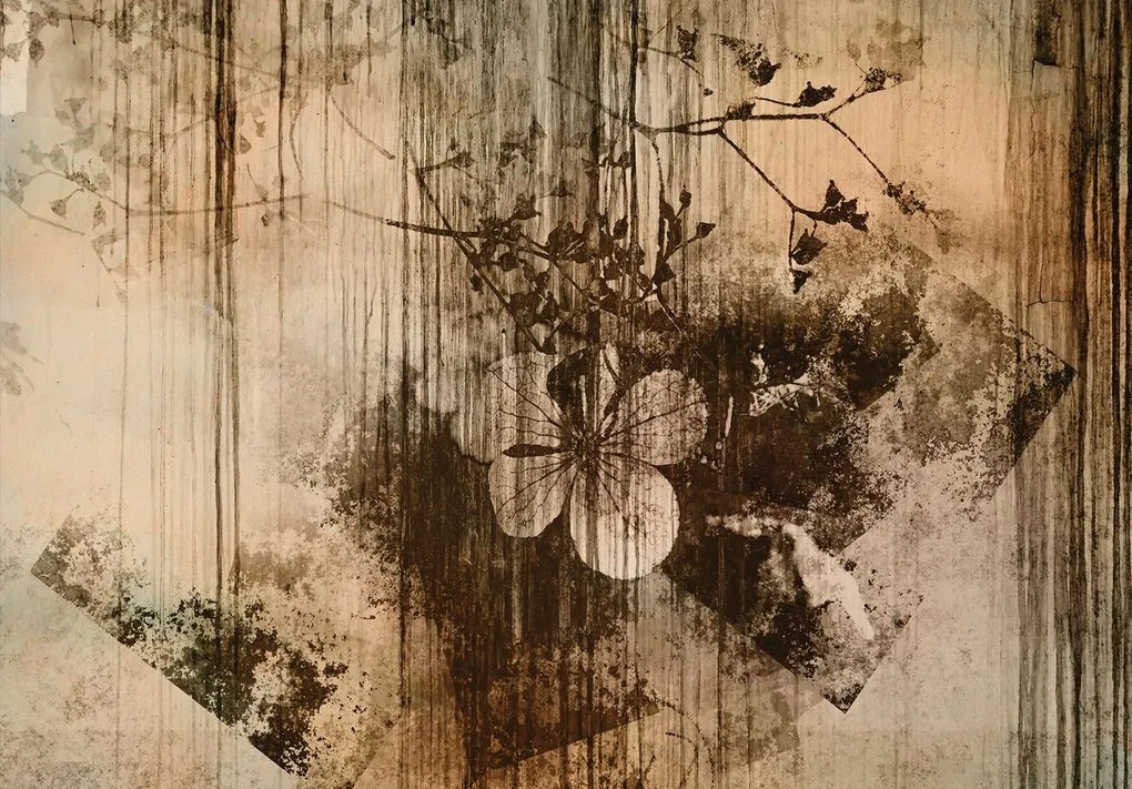 Fototapet - Perete vechi  cu pete umede (152,5x104 cm)